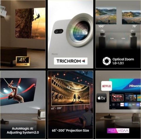 Projektor mini laser 4K M2 PRO Hisense