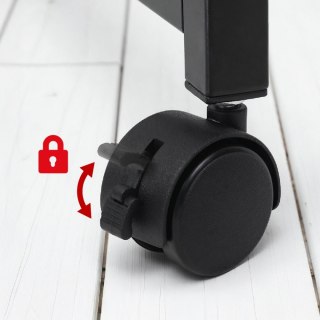 Składane biurko stolik MC-126 B blat 100x58 cm, max 50kg Czarne Maclean