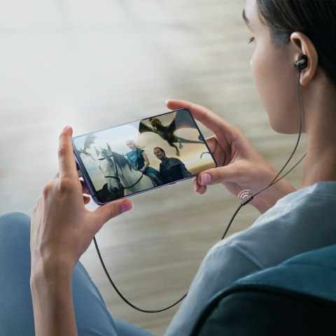 Zestaw słuchawkowy słuchawki douszne USB-C JR-EC06 szare JOYROOM