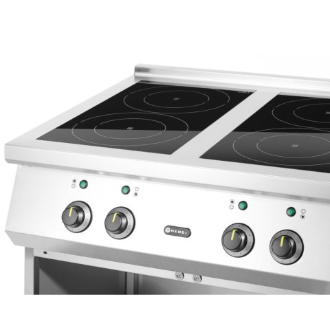 Kuchnia elektryczna indukcyjna 4-palnikowa wolnostojąca 400 V 17000 W - Hendi 237687 Hendi