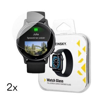 Szkło hartowane do zegarka Garmin Vivoactive 5 Full Glue - 2 szt. WOZINSKY