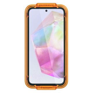 Szkło hartowane z ramką montażową na Samsung Galaxy A35 Glas tR AlignMaster - 2 szt. SPIGEN
