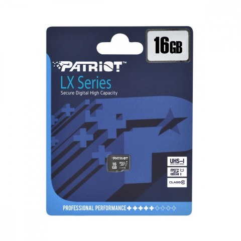 Karta pamięci MicroSDHC 16GB LX Series Patriot