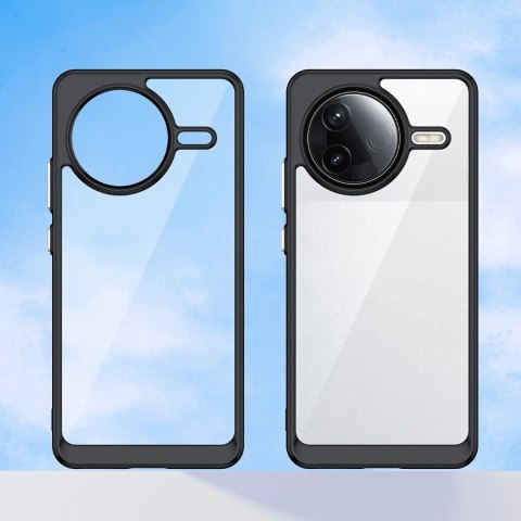 Etui z żelową ramką na Xiaomi Poco F7 Ultra Outer Space Case - czarne HURTEL