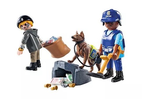 Action Heroes 71731 Poszukiwania śladów z psem tropiącym Playmobil