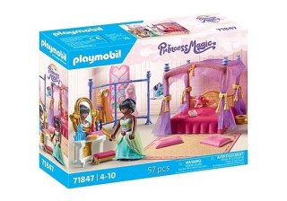 Princess Magic 71847 Sypialnia księżniczek z garderobą Playmobil