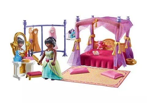 Princess Magic 71847 Sypialnia księżniczek z garderobą Playmobil
