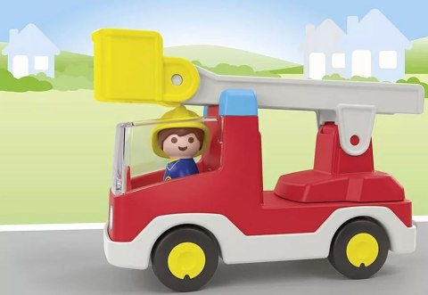 Zestaw z figurką Junior 71683 Wóz strażacki z drabiną Playmobil