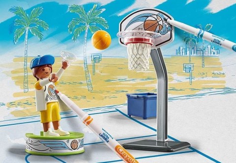 Zestaw z figurkami Color 71516 Skater z piłką do koszykówki Playmobil