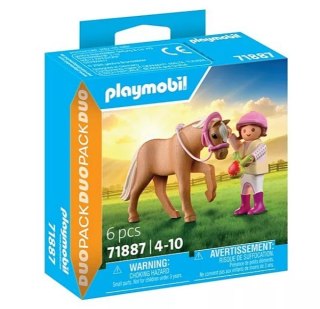 Zestaw z figurkami Duo Pack 71887 Dziewczynka z kucykiem Playmobil