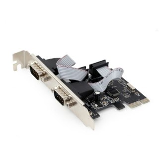 Karta PCI Express/ 2porty RS232/2MBps Gembird