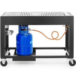 Mobilny grill gazowy Inferno ruszt 110 x 50cm 10kW - Hendi 700044 Hendi
