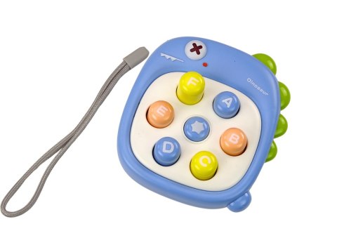 Gra Zręcznościowa Whack A Mole Literki Dinozaur Zielona LEAN TOYS