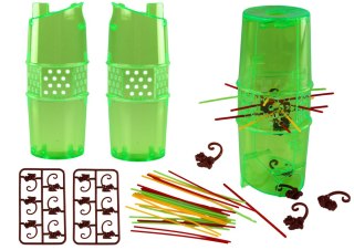 Gra Zręcznościowa Złap Małpkę Spadające Małpki Bierki LEAN Toys