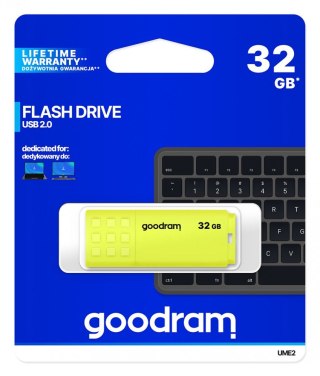 Pendrive UME2 32GB USB 2.0 Żółty GOODRAM