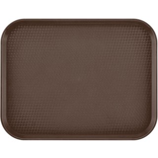 Taca antypoślizgowa do serwowania z polipropylenu 355 x 457 mm - brązowa CAMBRO