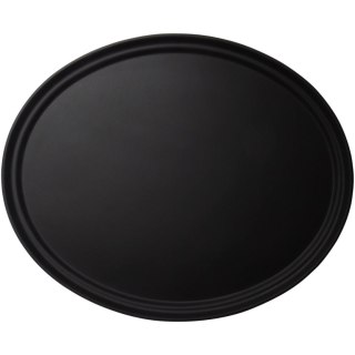 Taca kelnerska antypoślizgowa CAMBRO Camtread owalna - czarna CAMBRO