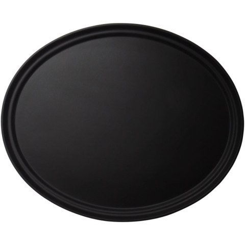 Taca kelnerska antypoślizgowa CAMBRO Camtread owalna - czarna CAMBRO