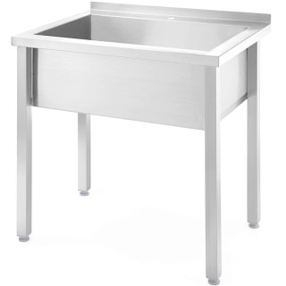 Basen zlew gastronomiczny jednokomorowy spawany Budget Line STAL 800 x 600 x 850 cm - Hendi 816707 Hendi