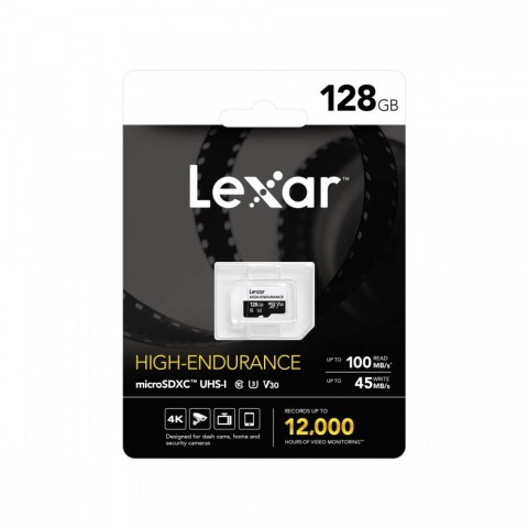 Karta microSD High Endurance 128GB C10 A1 U1 V30 100/45MB/s Lexar
