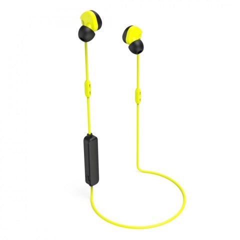 Słuchawki Freedom Athletics II dokanałowe z mikfrofonem żółte Hama