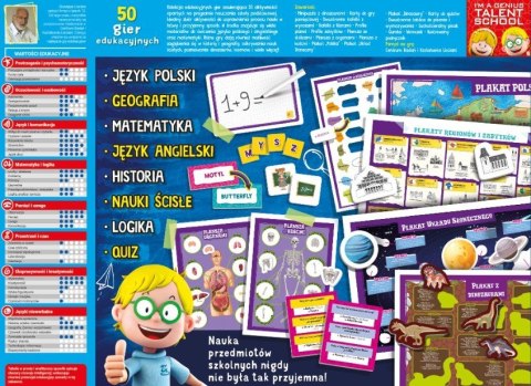 Gra IM A Genius 50 Gier edukacyjnych Lisciani