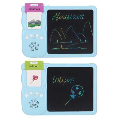 Nauka języka angielskiego czytnik kart do nauki słówek fiszki znikopis niebieski Kik Sp. z o. o. Sp. k.