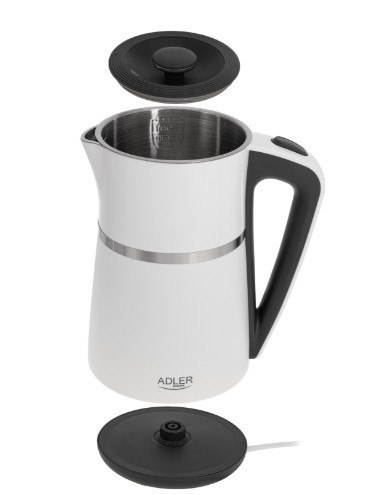 Czajnik 1.7l biały AD 1355w Adler