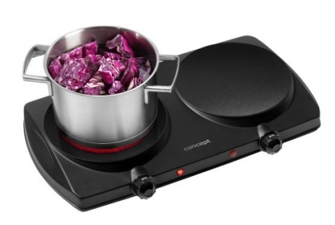 Kuchenka elektryczna dwupalnikowa czarna VE3060 Concept