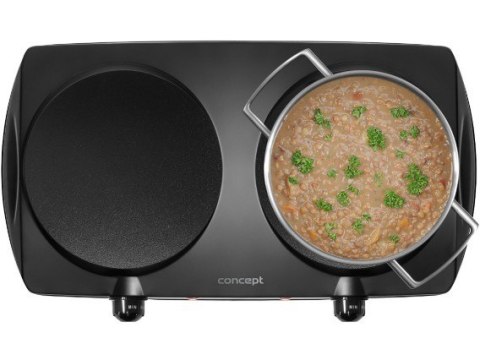 Kuchenka elektryczna dwupalnikowa czarna VE3060 Concept