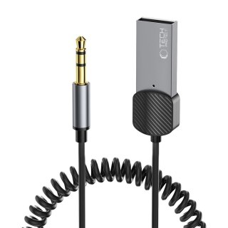 Adapter przejściówka audio AUX mini jack 3.5mm (męski) - Bluetooth - szary Tech-Protect