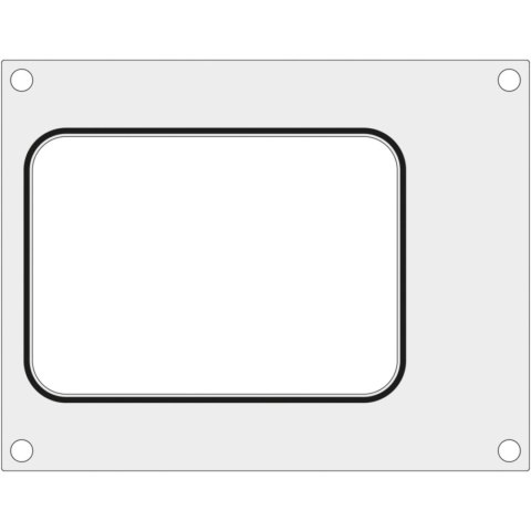 Matryca forma do zgrzewarki Hendi na tackę bez podziału 187x137 mm - Hendi 805664 Hendi