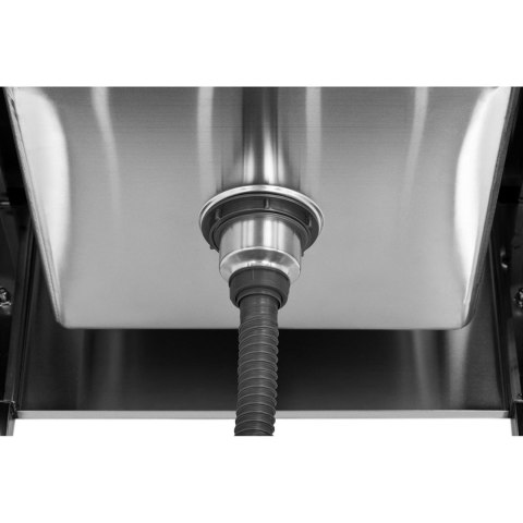 Zlew basen gastronomiczny jednokomorowy z półką i rantem 60 x 60 x 94 cm Royal Catering