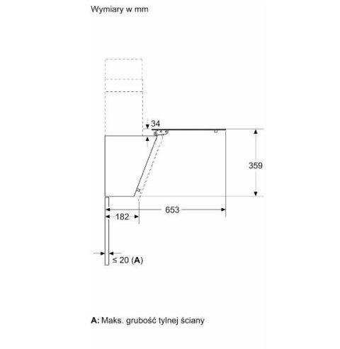 Okap DWK65DK20 biały Bosch