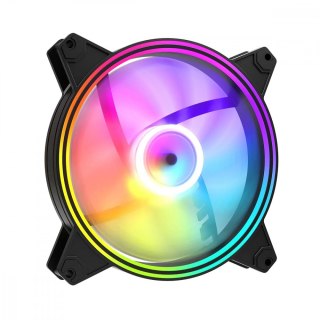 Wentylator ARGB 140x140x25 czarny MODECOM