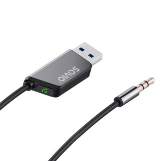 Adapter transmiter AUX z bluetooth 5.3, funkcja zestawu głośnomówiącego, TR-16 Savio