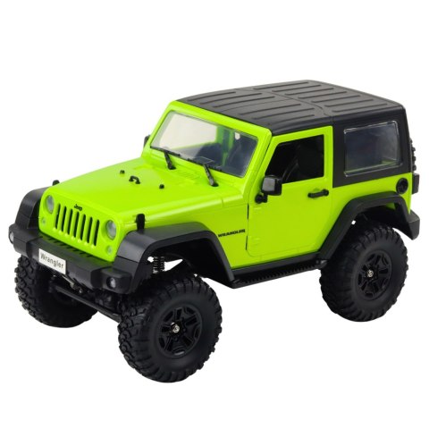 Auto Terenowe Zdalnie Sterowane RC Jeep Wrangler Rock Crawler Zielony 1:14 Double E