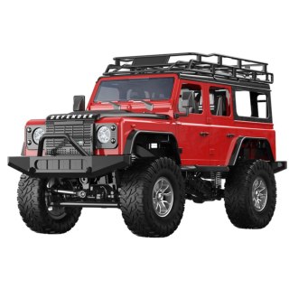 Auto Terenowe Zdalnie Sterowane RC Land Rover Defender 90 Czerwony 1:14 Double E