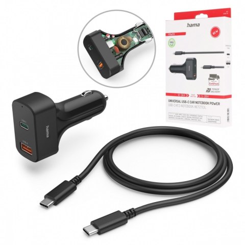 Ładowarka samochodowa USB-C do laptopa 65W Hama