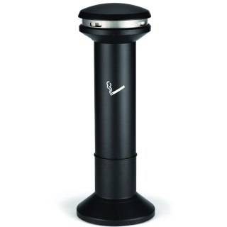 Popielniczka wolnostojąca zewnętrzna czarna z pojemnikiem 15L Rubbermaid