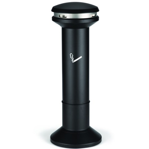 Popielniczka wolnostojąca zewnętrzna czarna z pojemnikiem 15L Rubbermaid