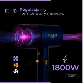 Suszarka do włosów 1800 W AD 2280 Adler