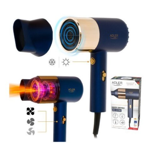 Suszarka do włosów 1800 W AD 2280 Adler