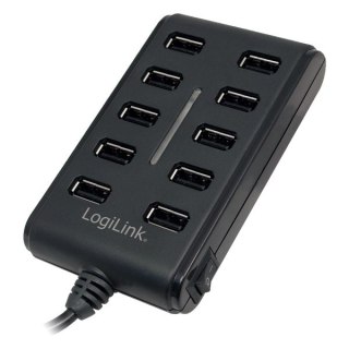 10-Portowy HUB USB2.0 z wlacznikiem ON/OFF LogiLink