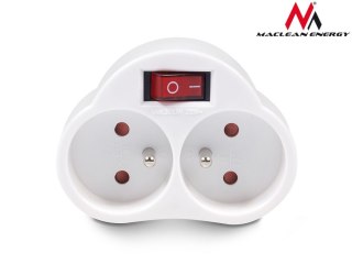 Gniazdko prądowe X2 z wyłącznikiem Energy MCE31 3680W Maclean