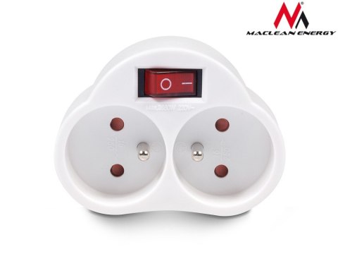 Gniazdko prądowe X2 z wyłącznikiem Energy MCE31 3680W Maclean