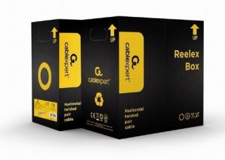 Kabel UTP drut kat. 5e (CCA) 305m szary Gembird