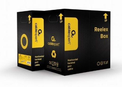 Kabel UTP drut kat. 5e (CCA) 305m szary Gembird