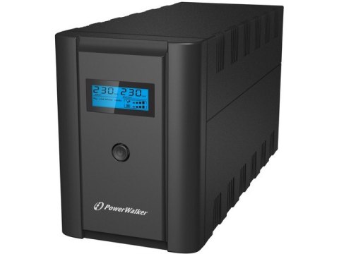 UPS LINE-INTERACTIVE 2200VA 2X 230V PL + 2X IEC OUT,RJ11/RJ45 IN/OUT, USB, LCD PowerWalker