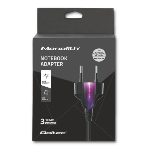 Zasilacz 90W | 19V | 4.74A | 5.5*2.5 Qoltec